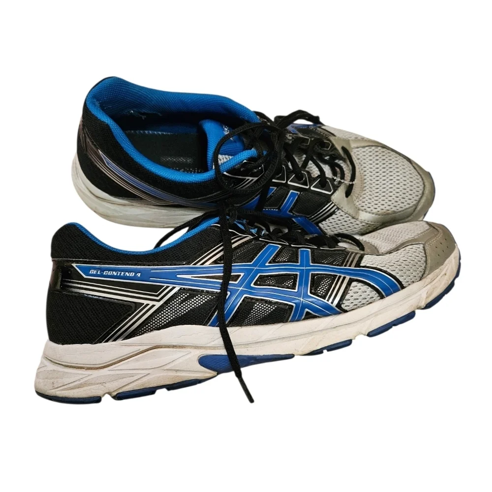 ASICS Men's Running Shoes - Gel Contend 4 Black And Blue